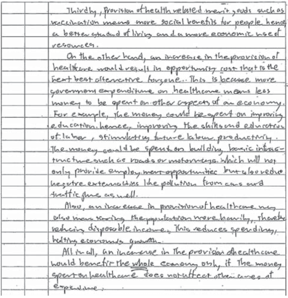 Example Candidate Responses (Standards Booklet)